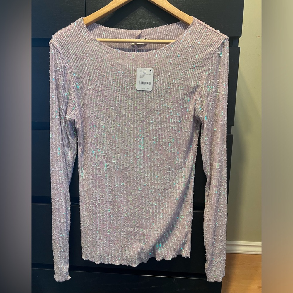 Free People Sequin top